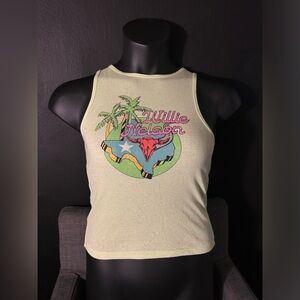 NWT Zion Green Graphic Tank Willow Nelson XS